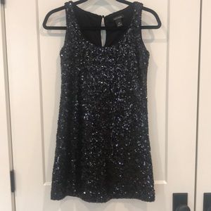 WHBM Black sequins dress size xs
